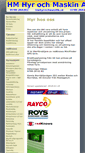 Mobile Screenshot of hmhyrochmaskin.se